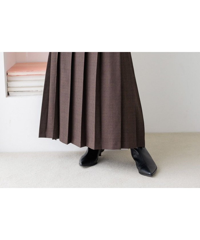 【ローリーズファーム/LOWRYS FARM】のラナテックプリーツロングスカート インテリア・キッズ・メンズ・レディースファッション・服の通販 founy(ファニー) https://founy.com/ ファッション Fashion レディースファッション Fashion for Women スカート Skirts ロングスカート Long Skirts / Maxi & Midi Skirts セットアップ Set-Up, Coordinated Outfit チェック Check, Plaid, Tartan ブルゾン Blouson, Bomber Jacket プリーツ Pleats, Pleated ベーシック Basic, Essential 無地 Plain, Solid Color |ID: prp329100004725917 ipo3291000000034608483