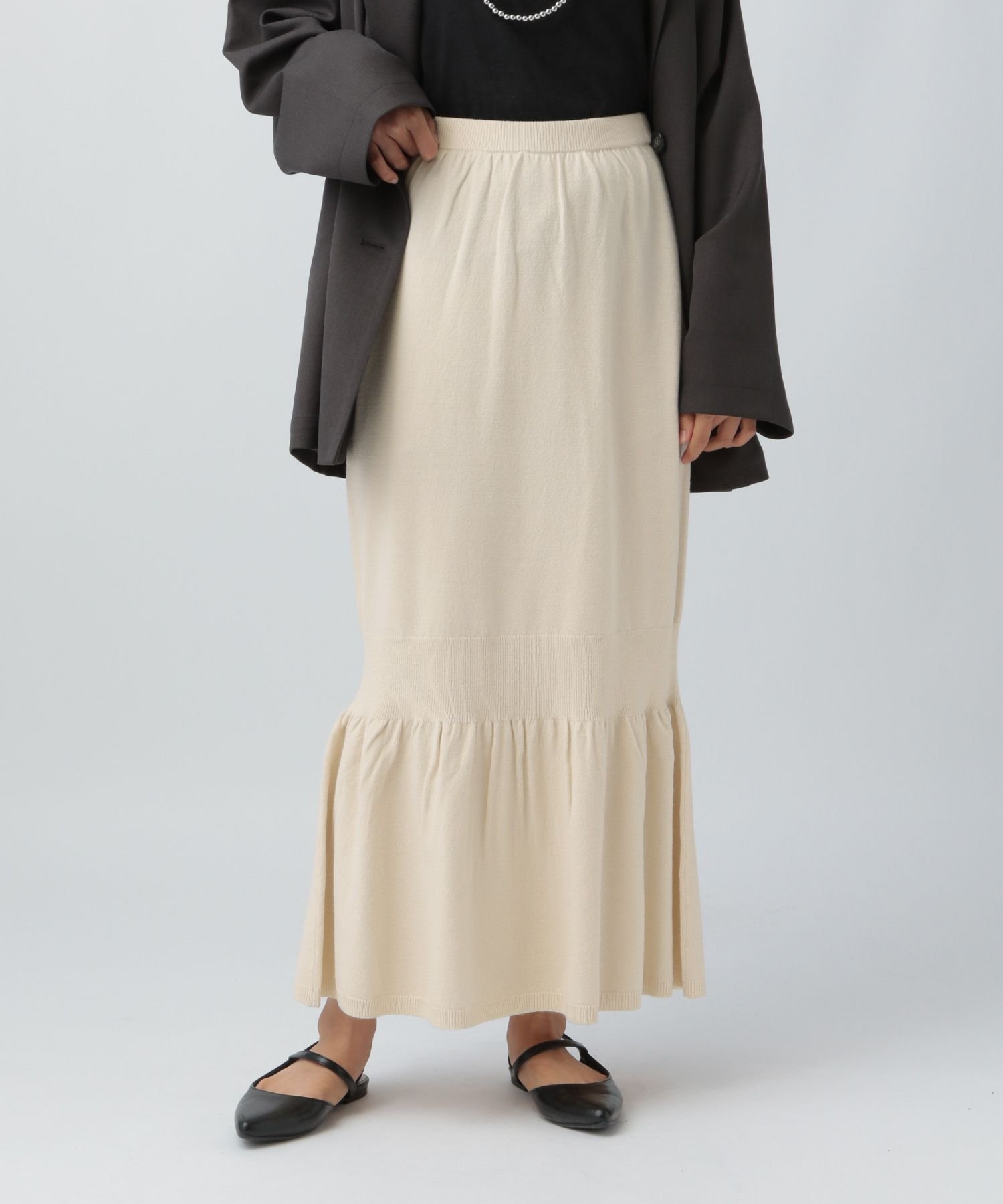 【レプシィム ローリーズファーム/LEPSIM LOWRYS FARM】の12ゲージ裾ボリュームスカート インテリア・キッズ・メンズ・レディースファッション・服の通販 founy(ファニー) 　ファッション　Fashion　レディースファッション　Fashion for Women　スカート　Skirts　フレア　Flare, Flared　マーメイド　Mermaid, Fishtail Silhouette　洗える　Machine Washable　アイボリー08|ID: prp329100004725936 ipo3291000000034658410