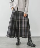 【グローバルワーク/GLOBAL WORK】のワイドプリーツフレアスカート/583879 ブラックチェック09|ID: prp329100004725943 ipo3291000000034587182