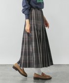 【グローバルワーク/GLOBAL WORK】のワイドプリーツフレアスカート/583879 チャコールチェック18|ID: prp329100004725943 ipo3291000000034587185