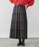 【グローバルワーク/GLOBAL WORK】のワイドプリーツフレアスカート/583879 ネイビーチェック89|ID: prp329100004725943 ipo3291000000034587190