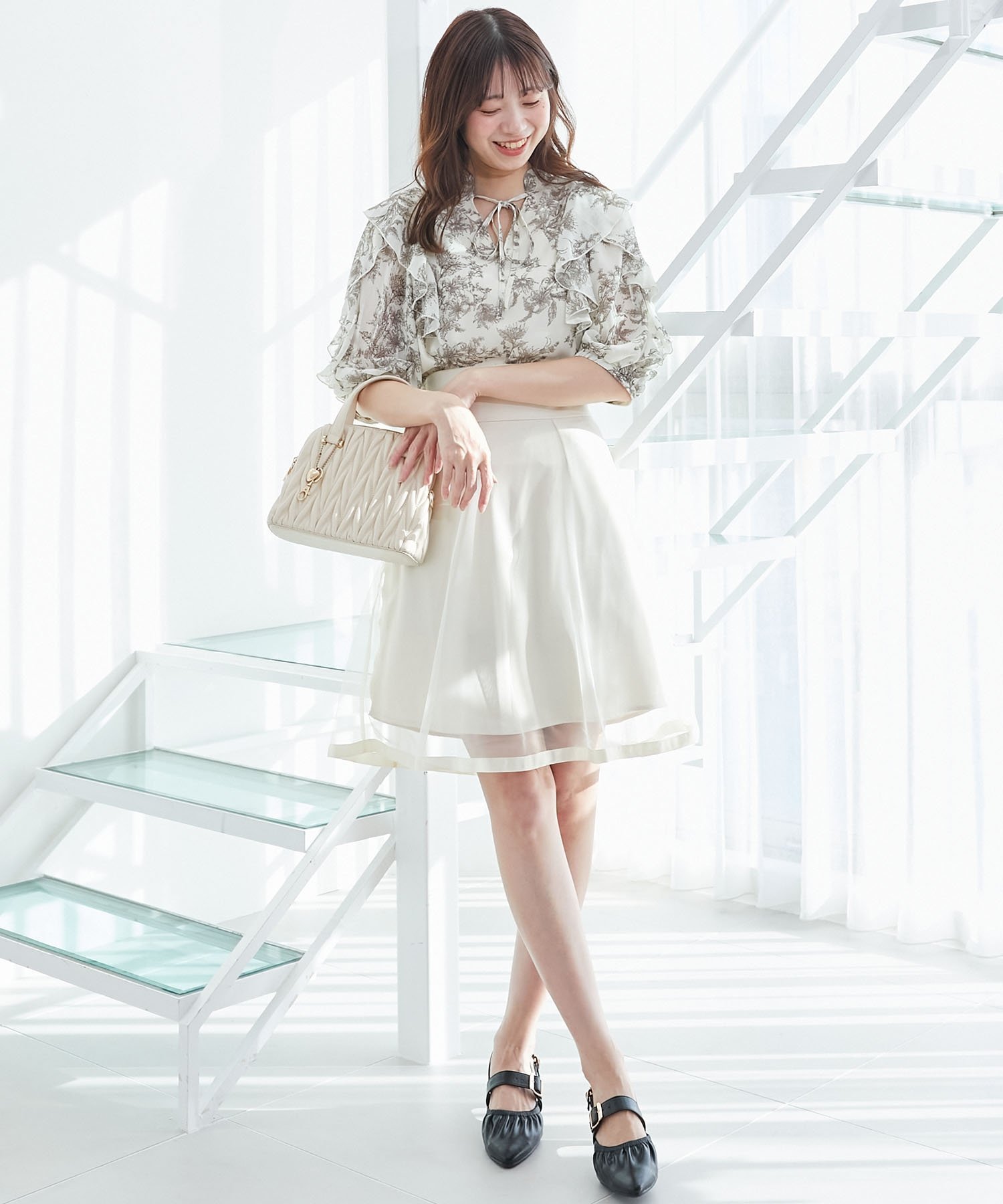 【マジェスティック レゴン/MAJESTIC LEGON】のバックレースアップフレアスカート インテリア・キッズ・メンズ・レディースファッション・服の通販 founy(ファニー) ファッション Fashion レディースファッション Fashion for Women スカート Skirts Aライン・フレアスカート A-Line & Flared Skirts カーディガン Cardigan, Knitwear シアー Sheer, See-Through ジャケット Jacket, Outerwear ダウン Down, Puffer 定番 Standard, Basic Item フレア Flare, Flared ロング Long, Long-Length 再入荷 Restock / Back in Stock おすすめ Recommended / Our Picks エレガント 上品 Elegant アイボリー|ID: prp329100004725958 ipo3291000000034498452