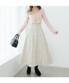 【マジェスティック レゴン/MAJESTIC LEGON】のバックレースアップフレアスカート アイボリーベース柄|ID: prp329100004725958 ipo3291000000034577862