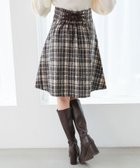 【マジェスティック レゴン/MAJESTIC LEGON】のバックレースアップフレアスカート ブラウン柄|ID: prp329100004725958 ipo3291000000034577864