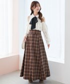 【マジェスティック レゴン/MAJESTIC LEGON】のバックレースアップフレアスカート Dブラウン柄|ID: prp329100004725958 ipo3291000000034577866