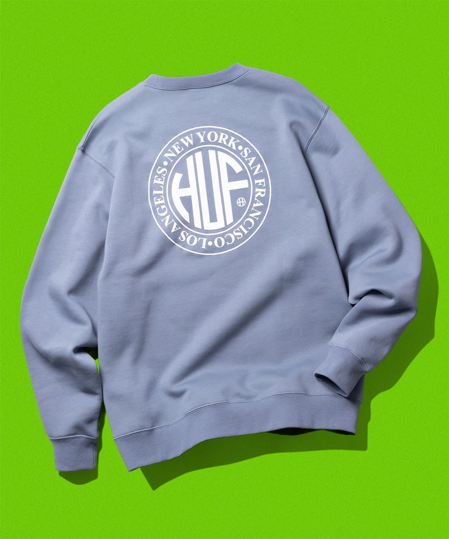 【ハフ/HUF】のREGIONAL PUFF CREW HUF ハフ スウェット インテリア・キッズ・メンズ・レディースファッション・服の通販 founy(ファニー) 　ファッション　Fashion　レディースファッション　Fashion for Women　トップス・カットソー　Cut & Sew Tops　レディースパーカー・カジュアルフーディー　Casual Hoodies & Sweatshirts　スウェット・クルーネックトップス　Sweatshirts & Crewnecks / Relaxed Fit Sweat Tops　ヴィンテージ　Vintage Style　クラシック　Classic, Timeless Style　グラフィック　Graphic, Graphic Design　コレクション　Collection, Seasonal Line　スウェット / スエット　Sweatshirt, Sweatwear　定番　Standard, Basic Item　パターン　Pattern, Design Print　プリント　Print, Printed Pattern　ミックス　Mix, Mixed Style　モダン　Modern, Contemporary　モチーフ　Motif, Design Theme　冬　Winter / This Winter　STEEL BLUE|ID: prp329100004725991 ipo3291000000034794914