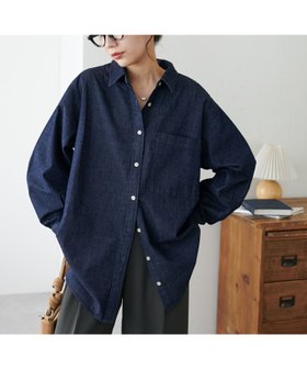 【ディスコート/Discoat】の【WEB限定】ダンガリーシャツ 人気、トレンドファッション・服の通販 founy(ファニー) ファッション Fashion レディースファッション Fashion for Women トップス・カットソー Cut & Sew Tops シャツ・ブラウス・オフィスカジュアル Elegant Blouses & Button-Ups |ID:prp329100004726003