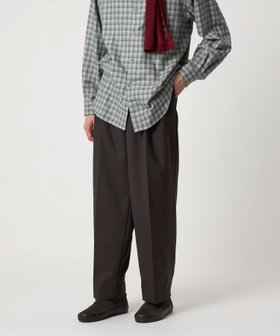 【ビューティ&ユース ユナイテッドアローズ/BEAUTY&YOUTH / UNITED ARROWS / MEN】のSteven Alan ヴィンテージツイル インツープリーツ ドレス トラウザーズ 人気、トレンドファッション・服の通販 founy(ファニー) ファッション Fashion メンズファッション Fashion for Men キュプラ Cupro, Eco Fabric スラックス Slacks, Dress Pants ツイル Twist, Twisted Detail テーパード Tapered, Tapered Pants ドレス Dress, One-Piece バランス Balance, Style Balance フォルム Silhouette, Form ワイド Wide, Wide Fit エレガント 上品 Elegant |ID:prp329100004726011