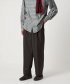 【ビューティ&ユース ユナイテッドアローズ/BEAUTY&YOUTH / UNITED ARROWS / MEN】のSteven Alan ヴィンテージツイル インツープリーツ ドレス トラウザーズ 人気、トレンドファッション・服の通販 founy(ファニー) ファッション Fashion メンズファッション Fashion for Men キュプラ Cupro, Eco Fabric スラックス Slacks, Dress Pants ツイル Twist, Twisted Detail テーパード Tapered, Tapered Pants ドレス Dress, One-Piece バランス Balance, Style Balance フォルム Silhouette, Form ワイド Wide, Wide Fit エレガント 上品 Elegant thumbnail DK.BROWN|ID: prp329100004726011 ipo3291000000034440136