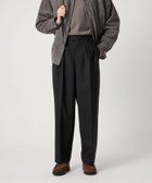 【ビューティ&ユース ユナイテッドアローズ/BEAUTY&YOUTH / UNITED ARROWS / MEN】のSteven Alan ヴィンテージツイル インツープリーツ ドレス トラウザーズ 人気、トレンドファッション・服の通販 founy(ファニー) ファッション Fashion メンズファッション Fashion for Men キュプラ Cupro, Eco Fabric スラックス Slacks, Dress Pants ツイル Twist, Twisted Detail テーパード Tapered, Tapered Pants ドレス Dress, One-Piece バランス Balance, Style Balance フォルム Silhouette, Form ワイド Wide, Wide Fit エレガント 上品 Elegant thumbnail BLACK|ID: prp329100004726011 ipo3291000000034440137