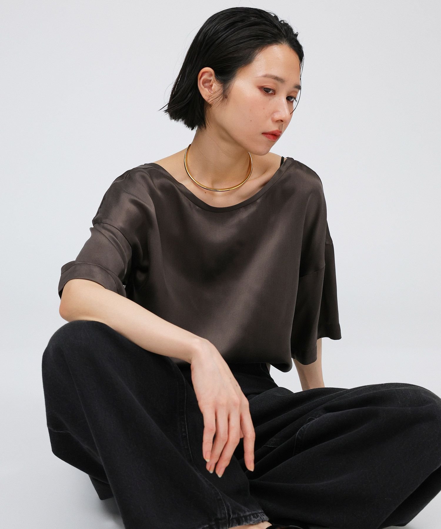 【バビロン/BABYLONE / KIDS】のウォッシャブルシルクレーヨンシャツブラウス インテリア・キッズ・メンズ・レディースファッション・服の通販 founy(ファニー) 　ファッション　Fashion　キッズファッション　Fashion for Kids　シルク　Silk, 100% Silk　とろみ　Fluid, Flowy Fabric　リラックス　Relax, Relaxed Fit　再入荷　Restock / Back in Stock　エレガント 上品　Elegant　ダークブラウン58|ID: prp329100004726012 ipo3291000000034147980