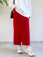 【アンディコール/un dix cors】の《新色追加・累計販売1万枚突破!・全骨格着やせ》スリットダンボールナロースカート 人気、トレンドファッション・服の通販 founy(ファニー) ファッション Fashion レディースファッション Fashion for Women スカート Skirts 春 Spring 秋 Autumn クッション Cushion, Throw Pillow 軽量 Lightweight, Ultra Light ストレッチ Stretch, Stretchy Fabric ストレート Straight, Straight Cut スニーカー Sneakers, Trainers スリット Slit, Slit Detail 定番 Standard, Basic Item バランス Balance, Style Balance フィット Fit, Slim Fit ペチコート Petticoat, Underskirt ロング Long, Long-Length 冬 Winter / This Winter おすすめ Recommended / Our Picks 夏 Summer ビジネス 仕事 通勤 Business / Work / Commuting thumbnail レッド|ID: prp329100004726013 ipo3291000000034247553