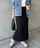 【アンドミー/andme】のセルフカット リブ ロング タイトスカート 人気、トレンドファッション・服の通販 founy(ファニー) ファッション Fashion レディースファッション Fashion for Women スカート Skirts おすすめ Recommended / Our Picks スリット Slit, Slit Detail タイトスカート Pencil Skirt, Tight Skirt ポケット Pocket, Pocket Detail ロング Long, Long-Length 楽ちん Easy Fit, Comfortable thumbnail ブラック|ID: prp329100004726018 ipo3291000000035110882