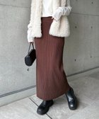【アンドミー/andme】のセルフカット リブ ロング タイトスカート 人気、トレンドファッション・服の通販 founy(ファニー) ファッション Fashion レディースファッション Fashion for Women スカート Skirts おすすめ Recommended / Our Picks スリット Slit, Slit Detail タイトスカート Pencil Skirt, Tight Skirt ポケット Pocket, Pocket Detail ロング Long, Long-Length 楽ちん Easy Fit, Comfortable thumbnail ブラウン|ID: prp329100004726018 ipo3291000000035110888