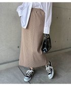 【アンドミー/andme】のセルフカット リブ ロング タイトスカート 人気、トレンドファッション・服の通販 founy(ファニー) ファッション Fashion レディースファッション Fashion for Women スカート Skirts おすすめ Recommended / Our Picks スリット Slit, Slit Detail タイトスカート Pencil Skirt, Tight Skirt ポケット Pocket, Pocket Detail ロング Long, Long-Length 楽ちん Easy Fit, Comfortable thumbnail ライトブラウン|ID: prp329100004726018 ipo3291000000035110889