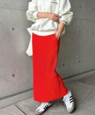 【アンドミー/andme】のセルフカット リブ ロング タイトスカート 人気、トレンドファッション・服の通販 founy(ファニー) ファッション Fashion レディースファッション Fashion for Women スカート Skirts おすすめ Recommended / Our Picks スリット Slit, Slit Detail タイトスカート Pencil Skirt, Tight Skirt ポケット Pocket, Pocket Detail ロング Long, Long-Length 楽ちん Easy Fit, Comfortable thumbnail レッド|ID: prp329100004726018 ipo3291000000035110891