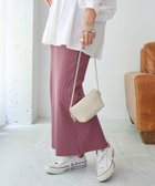 【アンドミー/andme】のセルフカット リブ ロング タイトスカート 人気、トレンドファッション・服の通販 founy(ファニー) ファッション Fashion レディースファッション Fashion for Women スカート Skirts おすすめ Recommended / Our Picks スリット Slit, Slit Detail タイトスカート Pencil Skirt, Tight Skirt ポケット Pocket, Pocket Detail ロング Long, Long-Length 楽ちん Easy Fit, Comfortable thumbnail パープル|ID: prp329100004726018 ipo3291000000035110895