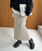 【アンドミー/andme】のセルフカット リブ ロング タイトスカート 人気、トレンドファッション・服の通販 founy(ファニー) ファッション Fashion レディースファッション Fashion for Women スカート Skirts おすすめ Recommended / Our Picks スリット Slit, Slit Detail タイトスカート Pencil Skirt, Tight Skirt ポケット Pocket, Pocket Detail ロング Long, Long-Length 楽ちん Easy Fit, Comfortable thumbnail 杢ベージュ|ID: prp329100004726018 ipo3291000000035110906