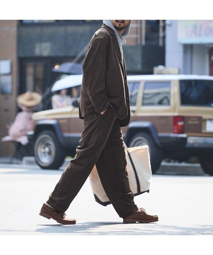 【フリークスストア/FREAK'S STORE】のRelax Fit リラックスフィット コーデュロイ セットアップ / テーラードジャケット / ワイドパンツ 【限定展開】 25AW インテリア・キッズ・メンズ・レディースファッション・服の通販 founy(ファニー) 　ファッション　Fashion　メンズファッション　Fashion for Men　ボトムス　Bottoms　カットソー　Cut and Sewn Top　コーデュロイ　Corduroy, Cord Fabric　シンプル　Simple, Minimal　ジャケット　Jacket, Outerwear　スウェット / スエット　Sweatshirt, Sweatwear　ストレート　Straight, Straight Cut　スラックス　Slacks, Dress Pants　セットアップ　Set-Up, Coordinated Outfit　デニム　Denim, Jeans Material　トレンド　Trend, Trending Now　パーカー　Hoodie, Parka　ビッグ　Big, Oversized　フィット　Fit, Slim Fit　ブルゾン　Blouson, Bomber Jacket　ベーシック　Basic, Essential　モノトーン　Monotone, Black and White　リラックス　Relax, Relaxed Fit　ワイド　Wide, Wide Fit　A/W・秋冬　Autumn/Winter　冬　Winter / This Winter　おすすめ　Recommended / Our Picks　2025年　2025　2025-2026秋冬・A/W　Autumn/Winter 2025–26 AW25–26　ブラウン|ID: prp329100004726021 ipo3291000000034782039