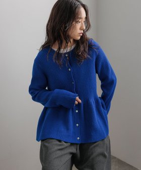 【ローリーズファーム/LOWRYS FARM】のペプラムニットカーディガンLS 人気、トレンドファッション・服の通販 founy(ファニー) ファッション Fashion レディースファッション Fashion for Women トップス・カットソー Cut & Sew Tops ニット Knit Tops & Sweaters カーディガン・羽織り Layered Style Cardigans カーディガン Cardigan, Knitwear デニム Denim, Jeans Material フレア Flare, Flared ペプラム Peplum, Flared Hem エレガント 上品 Elegant |ID:prp329100004726065