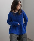 【ローリーズファーム/LOWRYS FARM】のペプラムニットカーディガンLS 人気、トレンドファッション・服の通販 founy(ファニー) ファッション Fashion レディースファッション Fashion for Women トップス・カットソー Cut & Sew Tops ニット Knit Tops & Sweaters カーディガン・羽織り Layered Style Cardigans カーディガン Cardigan, Knitwear デニム Denim, Jeans Material フレア Flare, Flared ペプラム Peplum, Flared Hem エレガント 上品 Elegant thumbnail ブルー85|ID: prp329100004726065 ipo3291000000034503194
