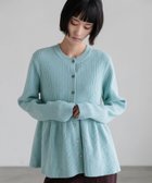 【ローリーズファーム/LOWRYS FARM】のペプラムニットカーディガンLS 人気、トレンドファッション・服の通販 founy(ファニー) ファッション Fashion レディースファッション Fashion for Women トップス・カットソー Cut & Sew Tops ニット Knit Tops & Sweaters カーディガン・羽織り Layered Style Cardigans カーディガン Cardigan, Knitwear デニム Denim, Jeans Material フレア Flare, Flared ペプラム Peplum, Flared Hem エレガント 上品 Elegant thumbnail ライトブルー84|ID: prp329100004726065 ipo3291000000034882103
