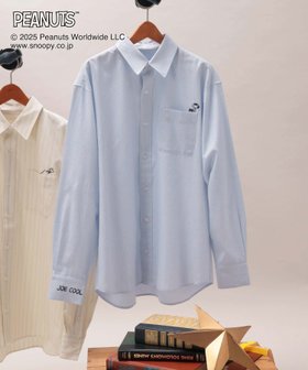 【グローバルワーク/GLOBAL WORK】 PEANUTS/ストライプ刺繍シャツ/591296人気、トレンドファッション・服の通販 founy(ファニー) ファッション Fashion レディースファッション Fashion for Women トップス・カットソー Cut & Sew Tops シャツ・ブラウス・オフィスカジュアル Elegant Blouses & Button-Ups おすすめ Recommended / Our Picks オックス Oxford Fabric カーディガン Cardigan, Knitwear キャラクター Character, Licensed Characters ストライプ Stripe, Striped Pattern デニム Denim, Jeans Material 羽織 Haori, Light Jacket |ID:prp329100004726069