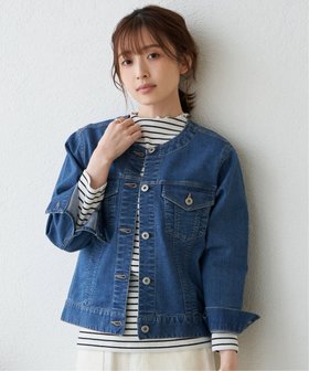 【イッカ/ikka】のストレッチノーカラーデニムGジャン 人気、トレンドファッション・服の通販 founy(ファニー) ファッション Fashion レディースファッション Fashion for Women アウター Coat / Outerwear Collection おすすめ Recommended / Our Picks インナー Innerwear コンパクト Compact, Small Size ストレッチ Stretch, Stretchy Fabric デニム Denim, Jeans Material ハイネック High Neck, Mock Neck ロング Long, Long-Length 冬 Winter / This Winter 春 Spring 秋 Autumn |ID:prp329100004726146
