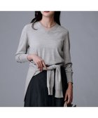 【アンタイトル/UNTITLED】の【洗える/ウール100%】Vネックウールニット ライトグレー|ID: prp329100004726152 ipo3291000000034673269