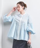 【ユナイテッドアローズ/UNITED ARROWS】のストライプ バルーンスリーブ ブラウス LT.BLUE|ID: prp329100004726197 ipo3291000000034148741