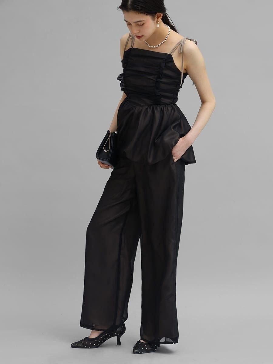 【ラシュッド/LASUD】のバルーンキャミブラウス パンツセットアップ 人気、トレンドファッション・服の通販 founy(ファニー) ファッション Fashion レディースファッション Fashion for Women セットアップ Matching Sets レディースパンツ・ボトムス Pants & Trousers / Bottoms おすすめ Recommended / Our Picks エレガント 上品 Elegant サテン Satin, Glossy Fabric シフォン Chiffon, Lightweight Fabric セットアップ Set-Up, Coordinated Outfit セパレート Separate, Two-Piece セレモニー Ceremony 結婚式 Wedding other-1|ID: prp329100004726239 ipo3291000000034589093