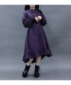 【アクシーズファム/axes femme】のガーゼフリルシャツワンピース 人気、トレンドファッション・服の通販 founy(ファニー) ファッション Fashion レディースファッション Fashion for Women ワンピース Dresses シャツワンピース / 1枚で着映えコーデ Shirt Dresses おすすめ Recommended / Our Picks スタッズ Studs, Metal Accents フリル Frill, Ruffle メタル Metal, Metal Parts thumbnail パープル|ID: prp329100004726266 ipo3291000000034148995