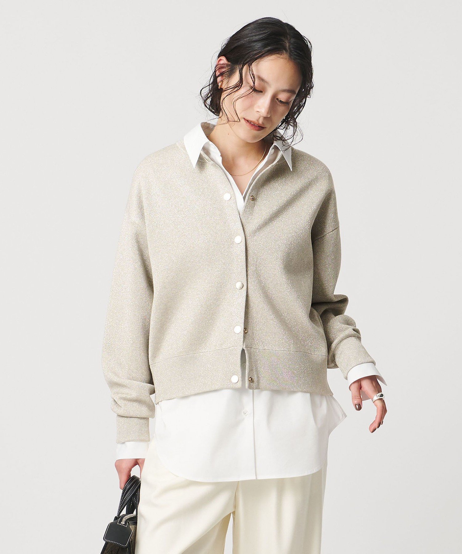 【ユナイテッドアローズ/UNITED ARROWS】のラメ ニット スウェット カーディガン -ウォッシャブル- インテリア・キッズ・メンズ・レディースファッション・服の通販 founy(ファニー) ファッション Fashion レディースファッション Fashion for Women トップス・カットソー Cut & Sew Tops ニット Knit Tops & Sweaters カーディガン・羽織り Layered Style Cardigans レディースパーカー・カジュアルフーディー Casual Hoodies & Sweatshirts スウェット・クルーネックトップス Sweatshirts & Crewnecks / Relaxed Fit Sweat Tops ウォッシャブル Machine Washable カーディガン Cardigan, Knitwear スウェット / スエット Sweatshirt, Sweatwear 定番 Standard, Basic Item 人気 Popular, Best Seller ワイド Wide, Wide Fit おすすめ Recommended / Our Picks エレガント 上品 Elegant NATURAL|ID: prp329100004726276 ipo3291000000034895822