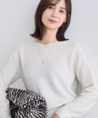 【インディヴィ/INDIVI】の【ウール混ラメ素材】Vネック煌めきニット オフホワイト|ID: prp329100004726290 ipo3291000000034214425