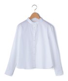 【キース/KEITH】のピンオックススタンドカラーブラウス 人気、トレンドファッション・服の通販 founy(ファニー) ファッション Fashion レディースファッション Fashion for Women トップス・カットソー Cut & Sew Tops シャツ・ブラウス・オフィスカジュアル Elegant Blouses & Button-Ups エレガント 上品 Elegant スタンド Stand Collar, Upright Stand ドレープ Drape, Draping Fabric フリル Frill, Ruffle 長袖 Long Sleeve, Full Sleeve thumbnail ホワイト|ID: prp329100004726295 ipo3291000000034280914