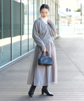 【ビームス ハート/BEAMS HEART】のVネック ニットカーディガン * シアー フレアスカート 25AW ワンピース ウエストゴム 人気、トレンドファッション・服の通販 founy(ファニー) ファッション Fashion レディースファッション Fashion for Women スカート Skirts Aライン・フレアスカート A-Line & Flared Skirts 2025年 2025 2025-2026秋冬・A/W Autumn/Winter 2025–26 AW25–26 カットソー Cut and Sewn Top カーディガン Cardigan, Knitwear シアー Sheer, See-Through シンプル Simple, Minimal タートル Turtleneck, Turtle Collar フレア Flare, Flared ミックス Mix, Mixed Style A/W・秋冬 Autumn/Winter |ID:prp329100004726310