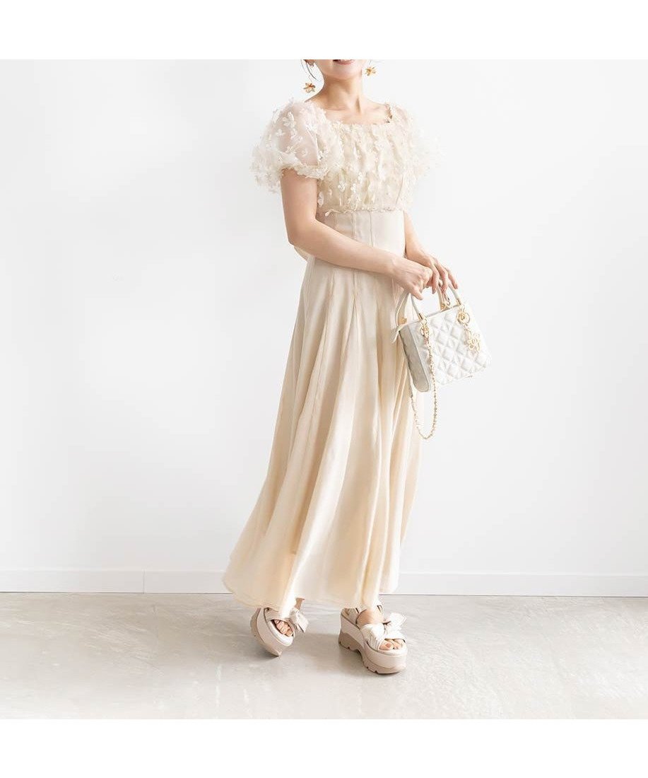 【ランダ/RANDA】のパフュームフィット フレアワンピース 人気、トレンドファッション・服の通販 founy(ファニー) 　ファッション　Fashion　レディースファッション　Fashion for Women　ワンピース　Dresses　インナー　Innerwear　オケージョン　Occasion Wear　チュール　Tulip, Tulip Motif　フィット　Fit, Slim Fit　フラワー　Flower, Floral　フレア　Flare, Flared　リボン　Ribbon, Bow　ロマンティック　Romantic, Feminine Style　エレガント 上品　Elegant　 other-1|ID: prp329100004726335 ipo3291000000034149259