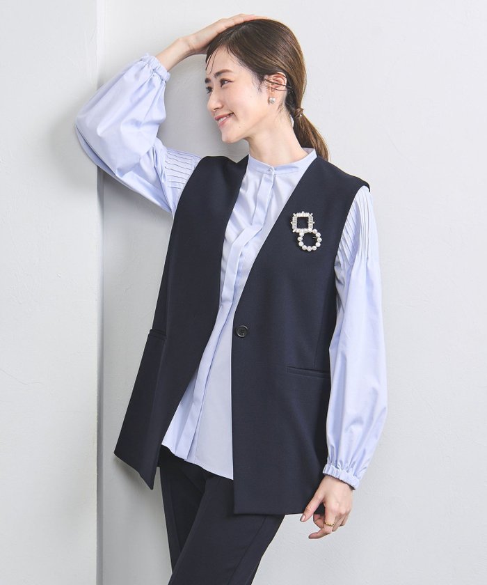 【ユナイテッドアローズ/UNITED ARROWS】のダブルクロス ミドル ベスト インテリア・キッズ・メンズ・レディースファッション・服の通販 founy(ファニー) https://founy.com/ ファッション Fashion レディースファッション Fashion for Women アウター Coat / Outerwear Collection トップス・カットソー Cut & Sew Tops ベスト&ジレ / 重ね着スタイル Vests & Gilets コンシャス Conscious, Bodycon セットアップ Set-Up, Coordinated Outfit ダブル Double, Double-Breasted ビスチェ Bustier, Corset Top フロント Front, Front Design ベスト Vest, Waistcoat ボックス Boxy, Box Shape マニッシュ Mannish, Boyish ミドル Middle Length, Mid Height アウトレット Outlet / Clearance おすすめ Recommended / Our Picks セレモニー Ceremony |ID: prp329100004726343 ipo3291000000034502634