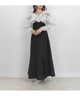 【ランダ/RANDA】の2WAYオープンラッフルショルダーワンピース 人気、トレンドファッション・服の通販 founy(ファニー) ファッション Fashion レディースファッション Fashion for Women ワンピース Dresses ギャザー Gathered, Ruffled シューズ Shoes, Footwear ショルダー Shoulder, Shoulder Strap スリーブ Sleeve, Long Sleeve / Short Sleeve デコルテ Décolleté, Neckline フィット Fit, Slim Fit マーメイド Mermaid, Fishtail Silhouette リボン Ribbon, Bow ロング Long, Long-Length エレガント 上品 Elegant 春 Spring |ID:prp329100004726344