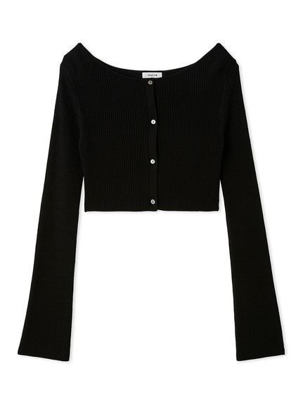 【フレイ アイディー/FRAY I.D】のランダムリブクロップドカーディガン 人気、トレンドファッション・服の通販 founy(ファニー) 　ファッション　Fashion　レディースファッション　Fashion for Women　トップス・カットソー　Cut & Sew Tops　カーディガン・羽織り　Layered Style Cardigans　エレガント 上品　Elegant　クロップド　Cropped, Short Length　コンパクト　Compact, Small Size　スマート　Smart, Elegant　セットアップ　Set-Up, Coordinated Outfit　チェック　Check, Plaid, Tartan　デコルテ　Décolleté, Neckline　トレンド　Trend, Trending Now　フロント　Front, Front Design　おすすめ　Recommended / Our Picks　 other-1|ID: prp329100004726347 ipo3291000000034503781