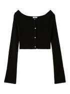 【フレイ アイディー/FRAY I.D】のランダムリブクロップドカーディガン 人気、トレンドファッション・服の通販 founy(ファニー) ファッション Fashion レディースファッション Fashion for Women トップス・カットソー Cut & Sew Tops カーディガン・羽織り Layered Style Cardigans エレガント 上品 Elegant クロップド Cropped, Short Length コンパクト Compact, Small Size スマート Smart, Elegant セットアップ Set-Up, Coordinated Outfit チェック Check, Plaid, Tartan デコルテ Décolleté, Neckline トレンド Trend, Trending Now フロント Front, Front Design おすすめ Recommended / Our Picks thumbnail BLK[009]|ID: prp329100004726347 ipo3291000000034503783