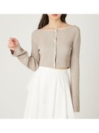 【フレイ アイディー/FRAY I.D】のランダムリブクロップドカーディガン 人気、トレンドファッション・服の通販 founy(ファニー) ファッション Fashion レディースファッション Fashion for Women トップス・カットソー Cut & Sew Tops カーディガン・羽織り Layered Style Cardigans エレガント 上品 Elegant クロップド Cropped, Short Length コンパクト Compact, Small Size スマート Smart, Elegant セットアップ Set-Up, Coordinated Outfit チェック Check, Plaid, Tartan デコルテ Décolleté, Neckline トレンド Trend, Trending Now フロント Front, Front Design おすすめ Recommended / Our Picks thumbnail BEG[037]|ID: prp329100004726347 ipo3291000000034503784