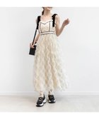 【ランダ/RANDA】のドットチュールデザインワンピース IVORY|ID: prp329100004726427 ipo3291000000034184068