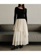 【フレイ アイディー/FRAY I.D】のニットドッキングワンピース 人気、トレンドファッション・服の通販 founy(ファニー) ファッション Fashion レディースファッション Fashion for Women ワンピース Dresses アクセサリー Fashion Accessories アシンメトリー Asymmetrical Style オーガンジー Organza Fabric サテン Satin, Glossy Fabric スマート Smart, Elegant ドッキング Docking, Mixed Material フロント Front, Front Design リブニット Rib Knit, Ribbed Knit リボン Ribbon, Bow thumbnail BLK[009]|ID: prp329100004726435 ipo3291000000034510012