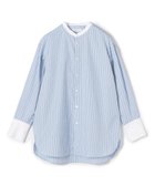 【トゥモローランド/TOMORROWLAND】のコットンブロード バンドカラーシャツ 人気、トレンドファッション・服の通販 founy(ファニー) ファッション Fashion レディースファッション Fashion for Women トップス・カットソー Cut & Sew Tops シャツ・ブラウス・オフィスカジュアル Elegant Blouses & Button-Ups ショルダー Shoulder, Shoulder Strap ストライプ Stripe, Striped Pattern スリット Slit, Slit Detail ブロード Broadcloth, Fine Cotton ボトム Bottoms, Lower Wear ポケット Pocket, Pocket Detail thumbnail 62 ライトブルー系|ID: prp329100004726444 ipo3291000000034149647