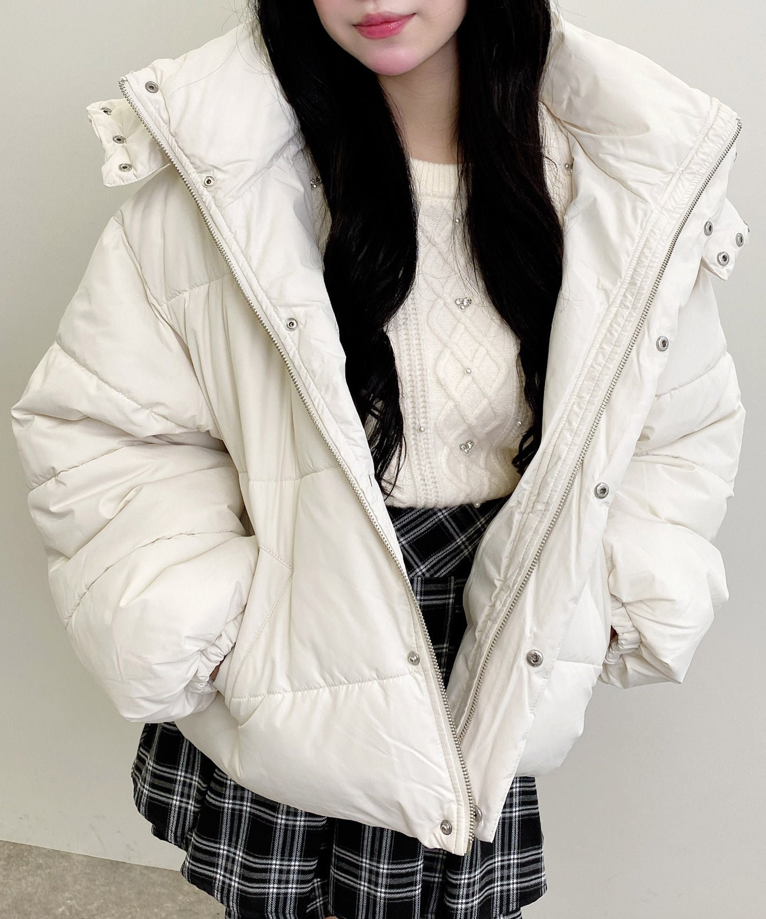 【イング/INGNI】の【WEB限定】BIGフードエコダウン 人気、トレンドファッション・服の通販 founy(ファニー) 　ファッション　Fashion　レディースファッション　Fashion for Women　インナー　Innerwear　ショート　Short, Short Length　シンプル　Simple, Minimal　スウェット / スエット　Sweatshirt, Sweatwear　ダウン　Down, Puffer　デニム　Denim, Jeans Material　定番　Standard, Basic Item　フェミニン　Feminine, Girly　ポケット　Pocket, Pocket Detail　防寒　Cold Protection, Winter-Ready　ロング　Long, Long-Length　冬　Winter / This Winter　 other-1|ID: prp329100004726499 ipo3291000000034272780