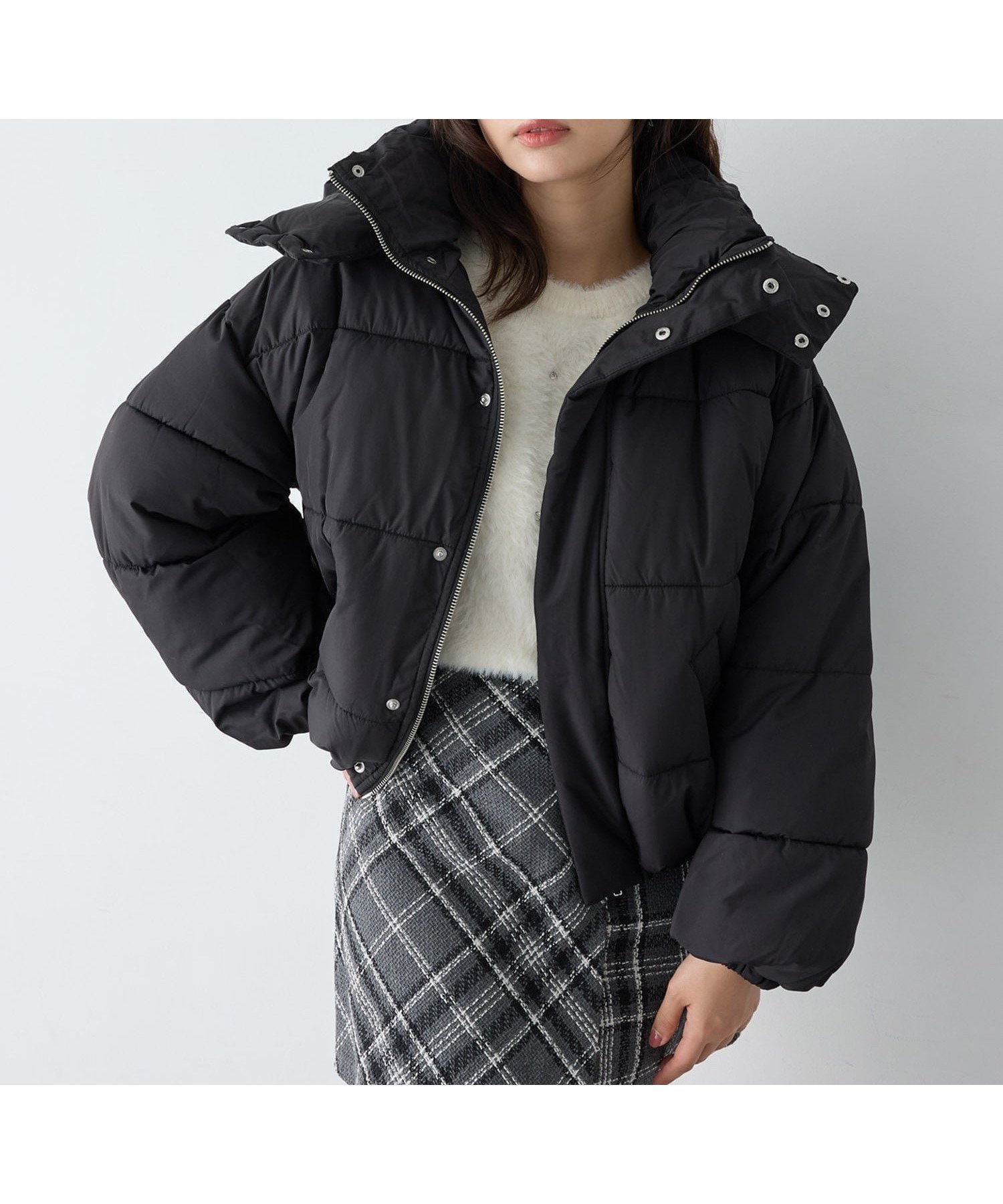 【イング/INGNI】の【WEB限定】BIGフードエコダウン インテリア・キッズ・メンズ・レディースファッション・服の通販 founy(ファニー) 　ファッション　Fashion　レディースファッション　Fashion for Women　インナー　Innerwear　ショート　Short, Short Length　シンプル　Simple, Minimal　スウェット / スエット　Sweatshirt, Sweatwear　ダウン　Down, Puffer　デニム　Denim, Jeans Material　定番　Standard, Basic Item　フェミニン　Feminine, Girly　ポケット　Pocket, Pocket Detail　防寒　Cold Protection, Winter-Ready　ロング　Long, Long-Length　冬　Winter / This Winter　クロ|ID: prp329100004726499 ipo3291000000034272785