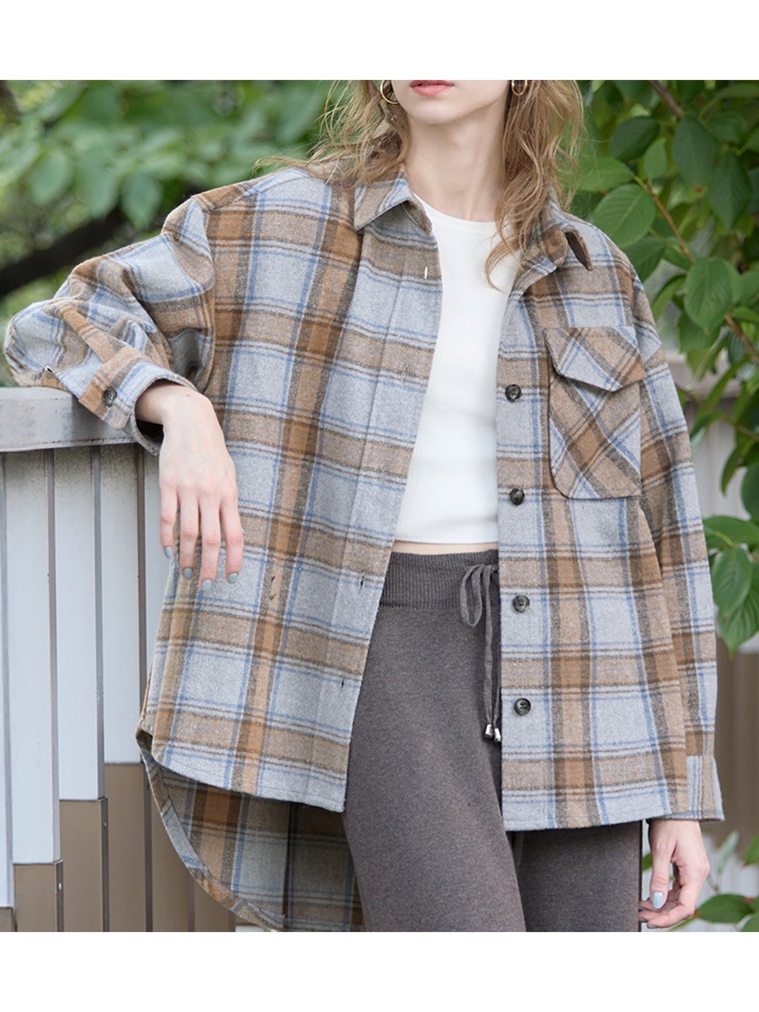 【コカ/COCA】のチェックジャケット インテリア・キッズ・メンズ・レディースファッション・服の通販 founy(ファニー) 　ファッション　Fashion　レディースファッション　Fashion for Women　アウター　Coat / Outerwear Collection　レディースジャケット・軽アウター　Jackets　ウォッシャブル　Machine Washable　ジャケット　Jacket, Outerwear　スリーブ　Sleeve, Long Sleeve / Short Sleeve　タンク　Tank Top, Sleeveless Top　チェック　Check, Plaid, Tartan　デニム　Denim, Jeans Material　ネップ　Nepp, Slub Yarn　ポケット　Pocket, Pocket Detail　羽織　Haori, Light Jacket　防寒　Cold Protection, Winter-Ready　ロング　Long, Long-Length　ワイド　Wide, Wide Fit　A/W・秋冬　Autumn/Winter　2025年　2025　2025-2026秋冬・A/W　Autumn/Winter 2025–26 AW25–26　B|ID: prp329100004726566 ipo3291000000034245331