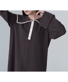 【バブ ブージュルード/Bab Bou Jeloud】の【低身長~高身長向けサイズあり】ビッグカラー配色パイピングスウェットワンピース 人気、トレンドファッション・服の通販 founy(ファニー) ファッション Fashion レディースファッション Fashion for Women ワンピース Dresses 秋 Autumn くるぶし Ankle-Length シューズ Shoes, Footwear ショート Short, Short Length シンプル Simple, Minimal スウェット / スエット Sweatshirt, Sweatwear スニーカー Sneakers, Trainers スマート Smart, Elegant スリット Slit, Slit Detail バレエ Ballet, Ballet Style パイピング Piping, Trim Design ビッグ Big, Oversized フェミニン Feminine, Girly フロント Front, Front Design ペチコート Petticoat, Underskirt おすすめ Recommended / Our Picks エレガント 上品 Elegant |ID:prp329100004726573