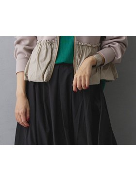 【ニコル クラブ/NICOLE CLUB】の異素材切替ブルゾン 人気、トレンドファッション・服の通販 founy(ファニー) ファッション Fashion レディースファッション Fashion for Women アウター Coat / Outerwear Collection ブルゾンジャケット・スポーティアウター Blouson Jackets カットソー Cut and Sewn Top ギャザー Gathered, Ruffled スマート Smart, Elegant フレア Flare, Flared ブルゾン Blouson, Bomber Jacket 切替 Switching, Contrast Panel |ID:prp329100004726574
